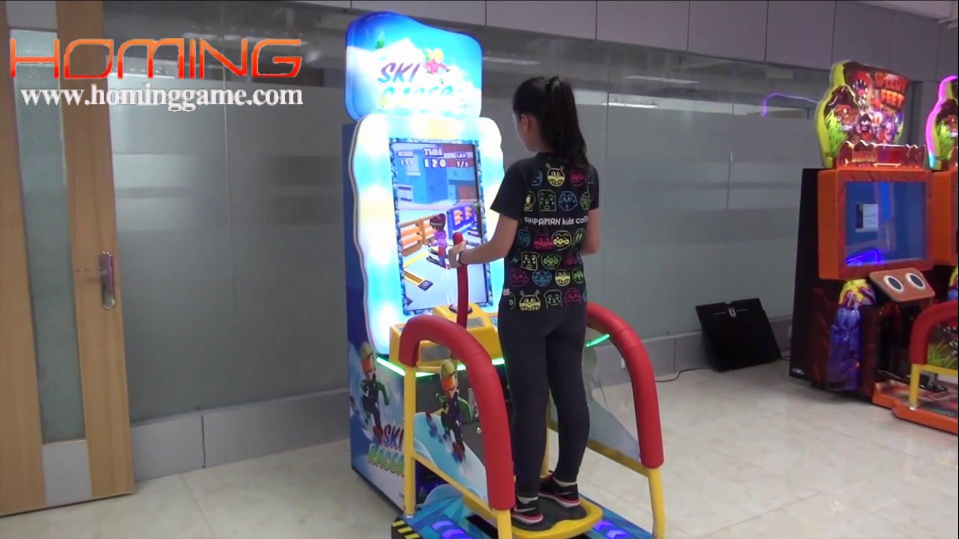 Who will be the winner Ski Racer LCD redemption Arcade Game Machine