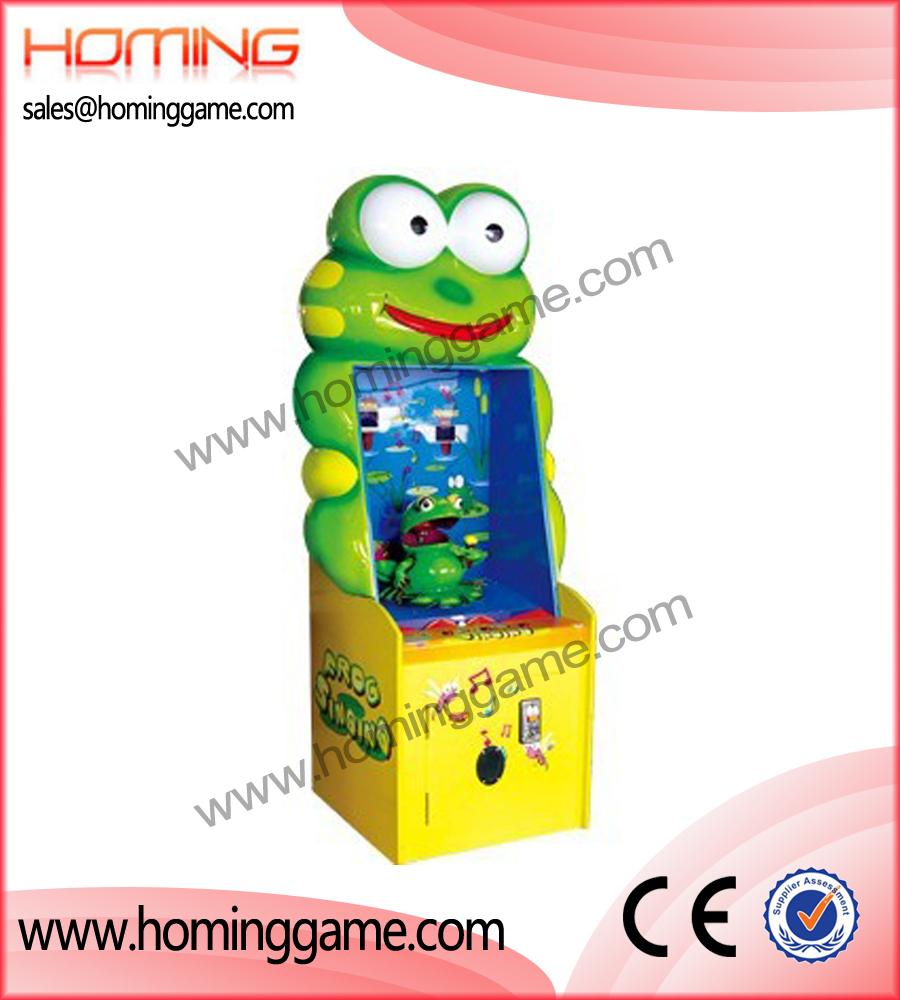 Frog Singing redemption game machine,game machine,arcade game machine,coin operated game machine,amusement game equipment,amusement machine,electrical slot game machine,arcade game machine for sale,redemption game machine